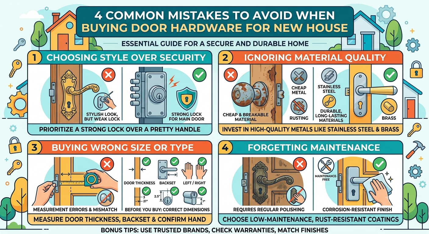 4 Common Mistakes to Avoid When Buying Door Hardware for Your New House